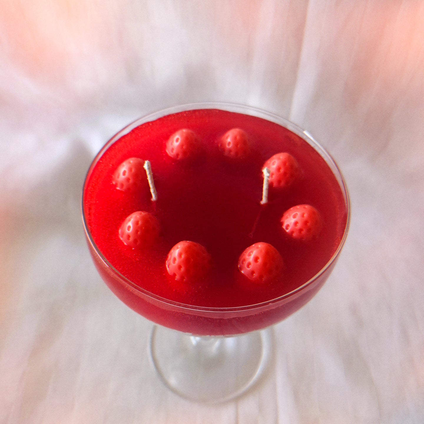 Bougie cocktail parfumée fraises des bois