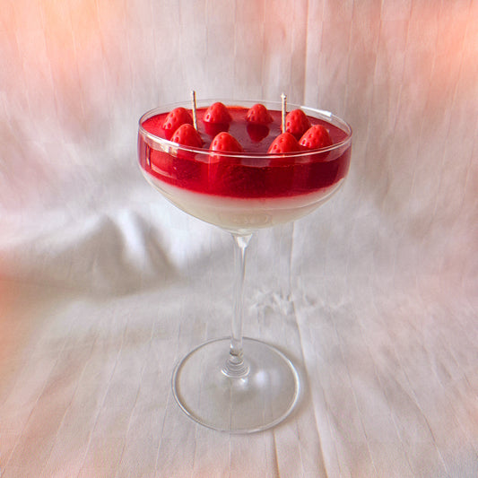 Bougie cocktail parfumée fraises des bois