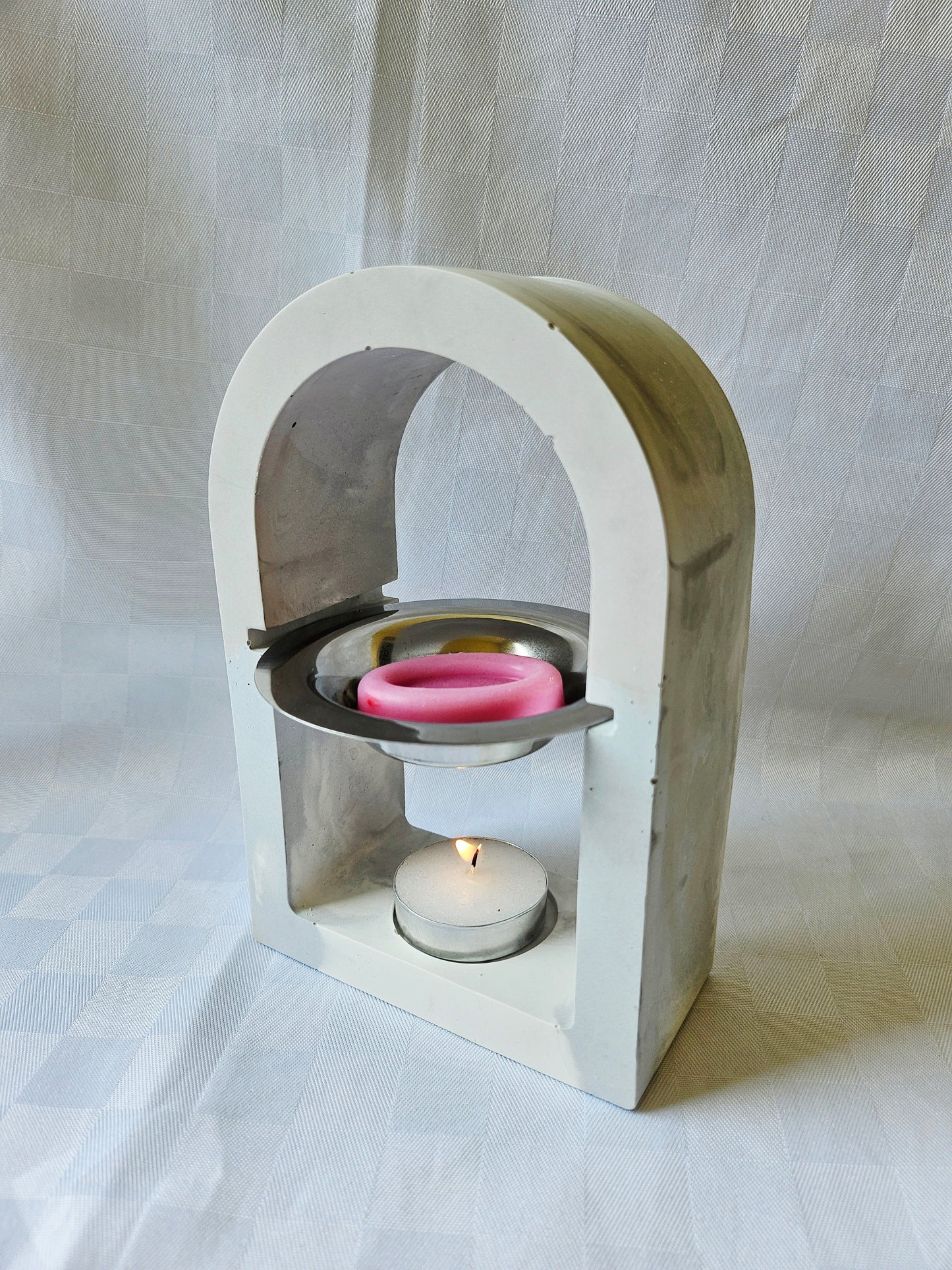 Brûle-parfum artisanal en Jesmonite