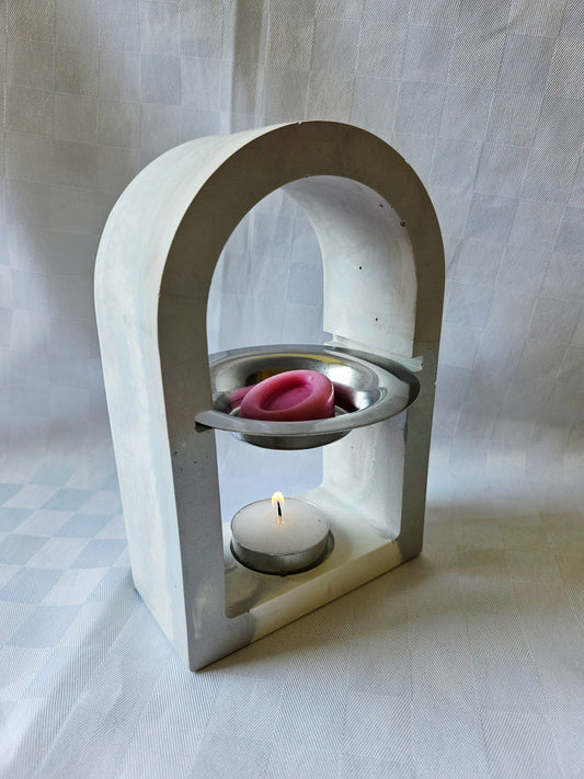 Brûle-parfum artisanal en Jesmonite